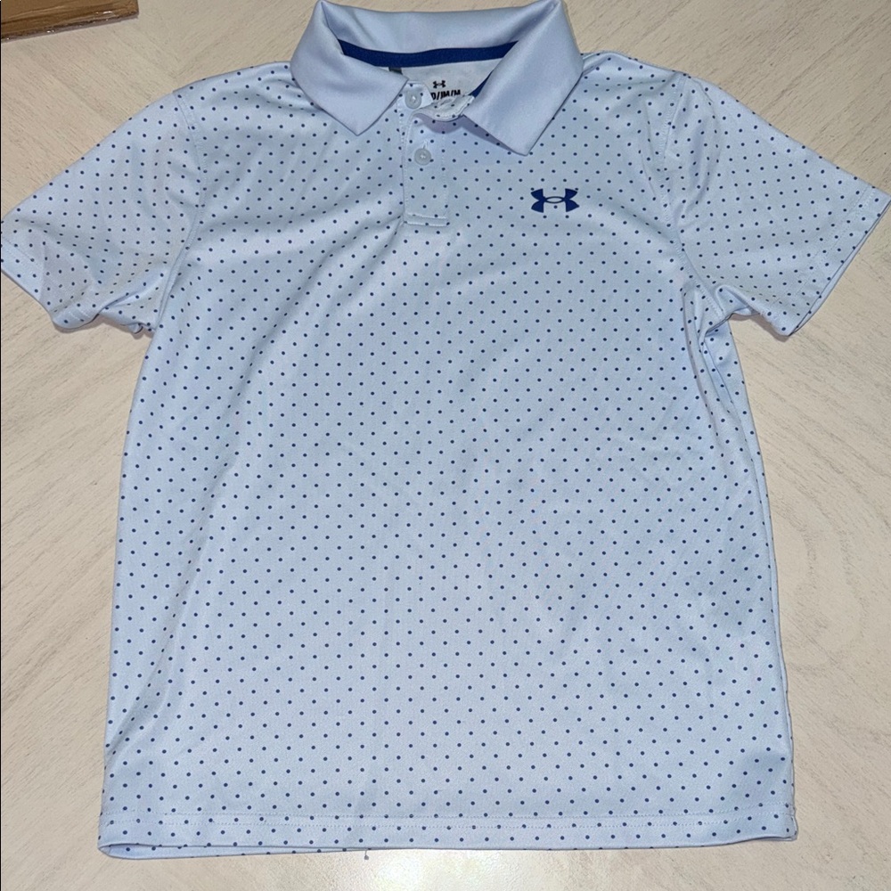 Boys medium under armour short sleeve polo